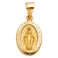 14K Yellow Gold Religious Pendant - PT1253