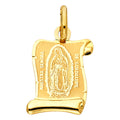 14K Yellow Gold Religious Pendant - PT1266