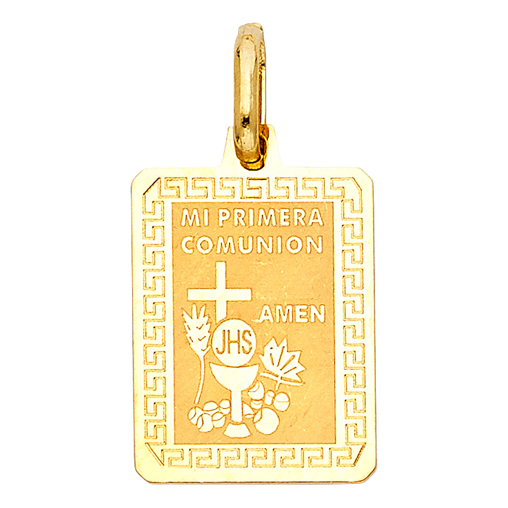 14K Yellow Gold Religious Pendant - PT1267