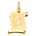 14K Yellow Gold Religious Pendant - PT1269
