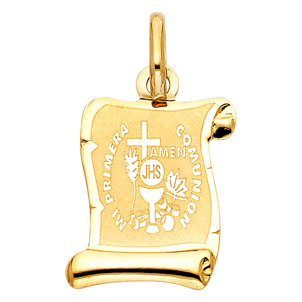 14K Yellow Gold Religious Pendant - PT1269