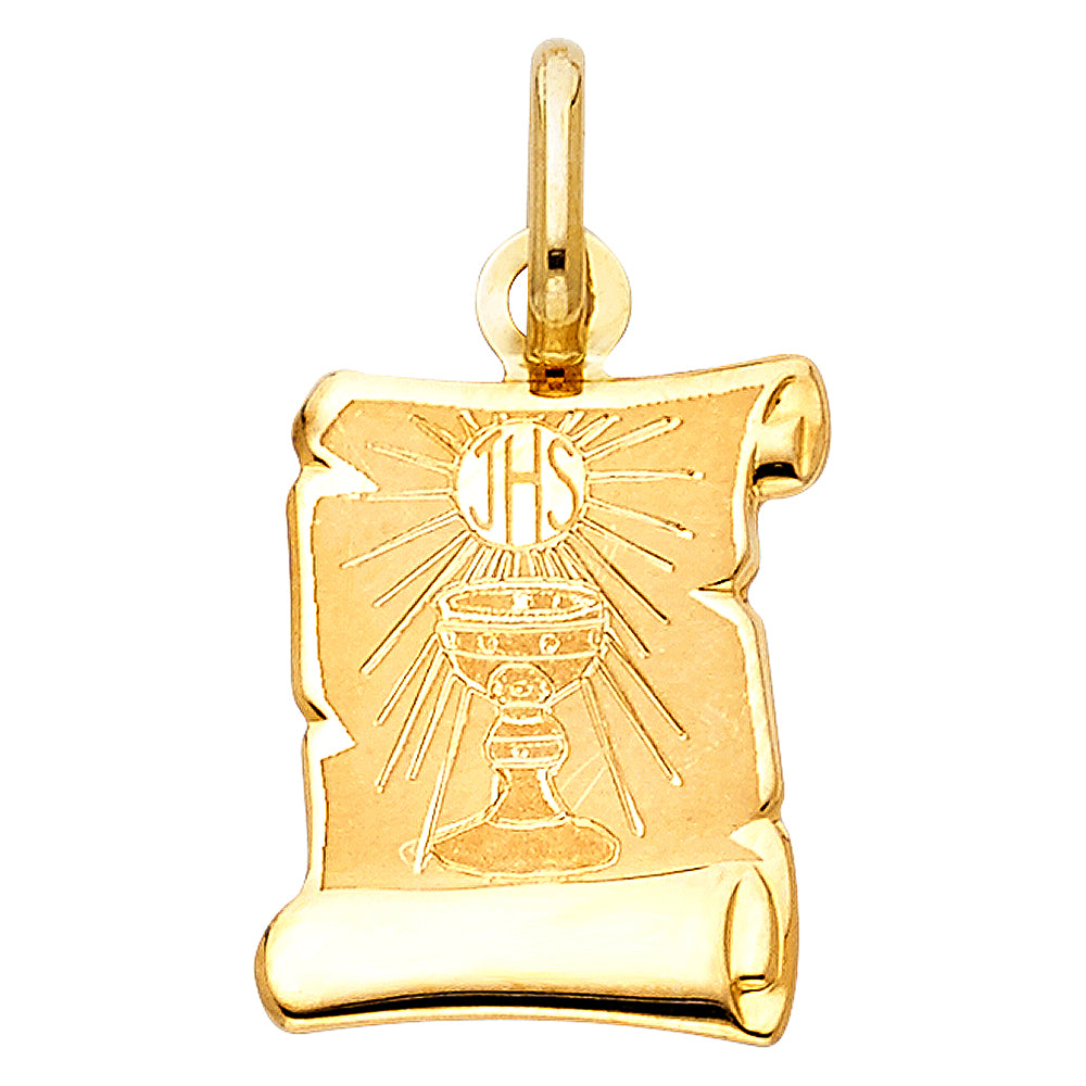 14K Yellow Gold Religious Pendant - PT1271