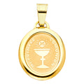 14K Yellow Gold Religious Pendant - PT1273