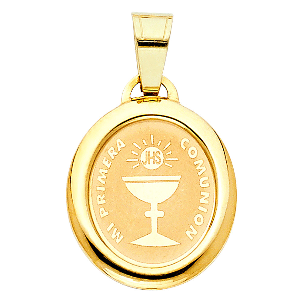 14K Yellow Gold Religious Pendant - PT1273