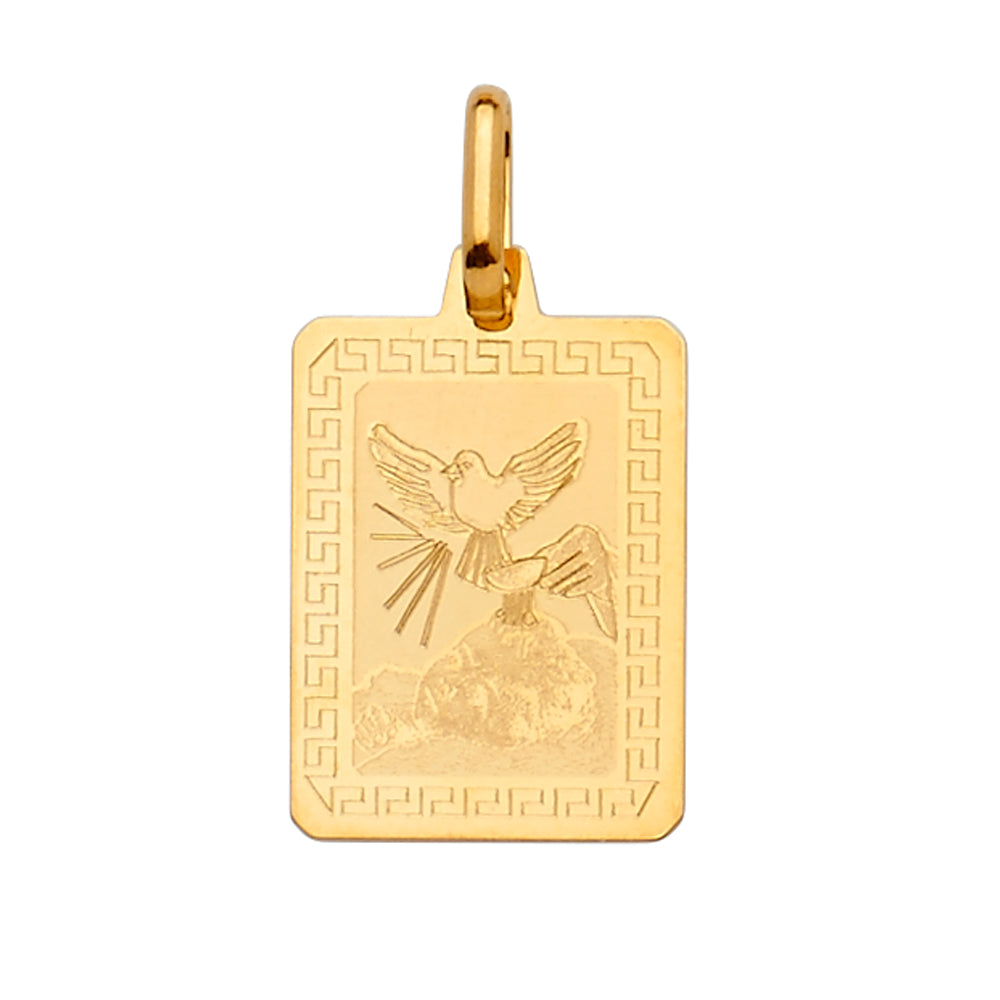 14K Yellow Gold Religious Pendant - PT1275
