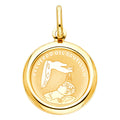 14K Yellow Gold Religious Pendant - PT1278