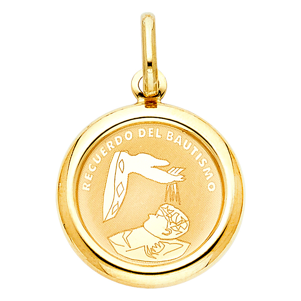 14K Yellow Gold Religious Pendant - PT1278