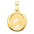 14K Yellow Gold Religious Pendant - PT1279