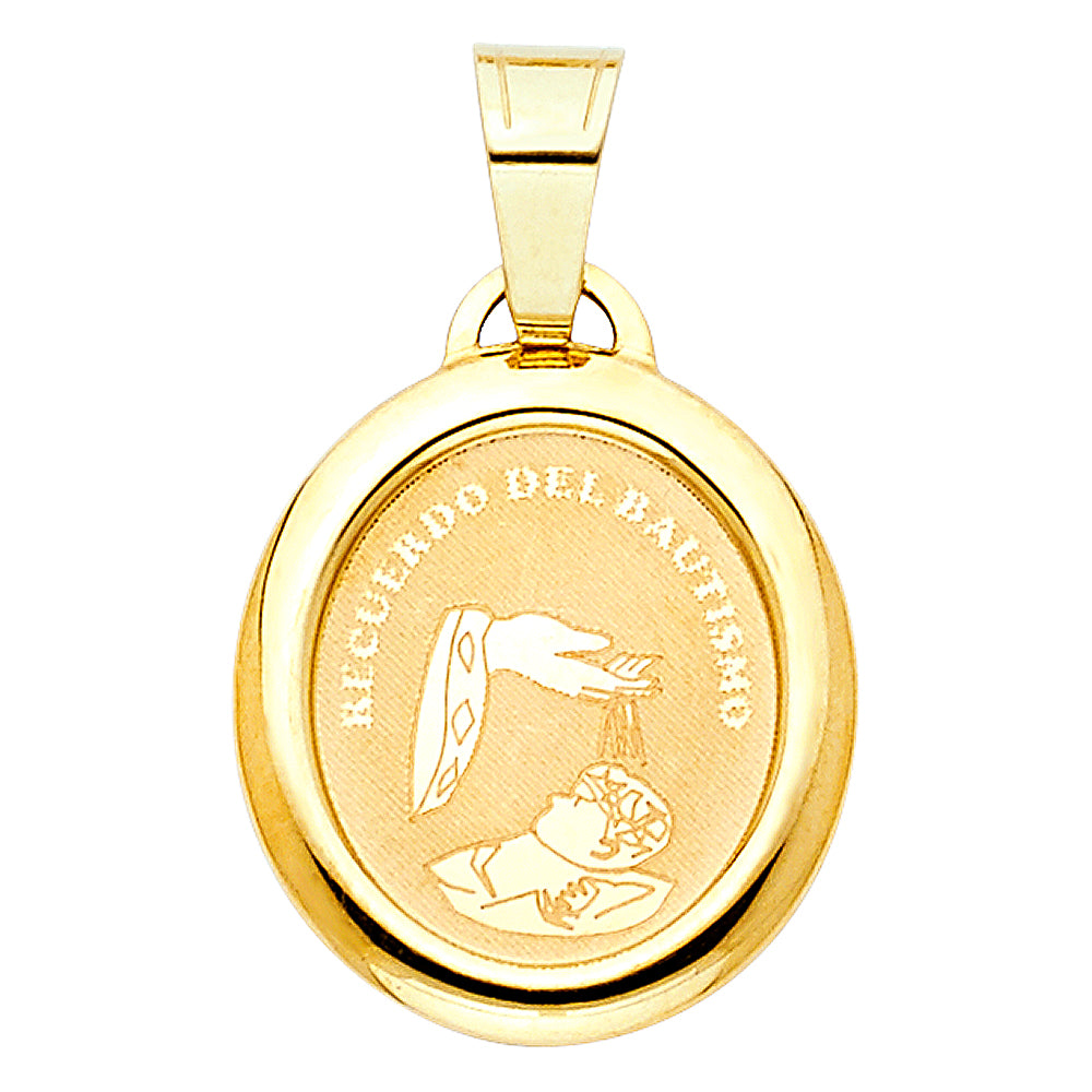 14K Yellow Gold Religious Pendant - PT1279