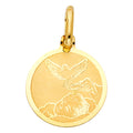 14K Yellow Gold Religious Pendant - PT1282