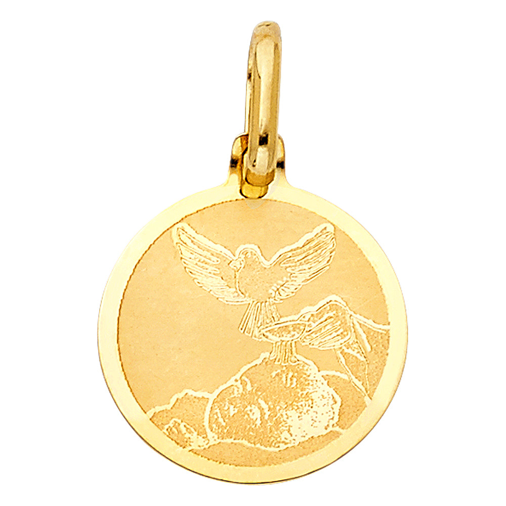 14K Yellow Gold Religious Pendant - PT1282