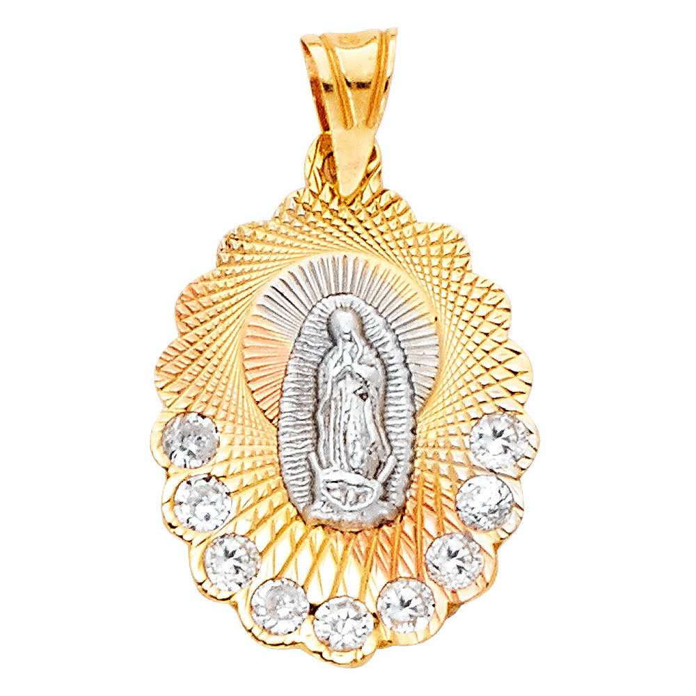 14K Yellow Gold Religious Pendant - PT1298