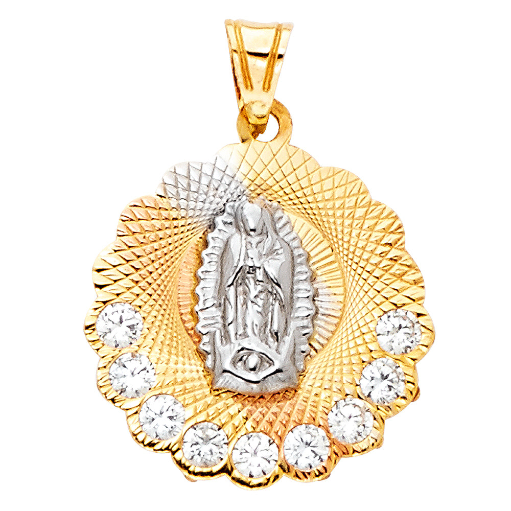 14K Yellow Gold Religious Pendant - PT1299