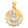 14K Yellow Gold Religious Pendant - PT1300