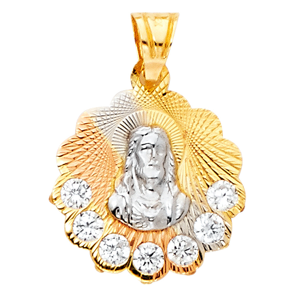 14K Yellow Gold Religious Pendant - PT1300