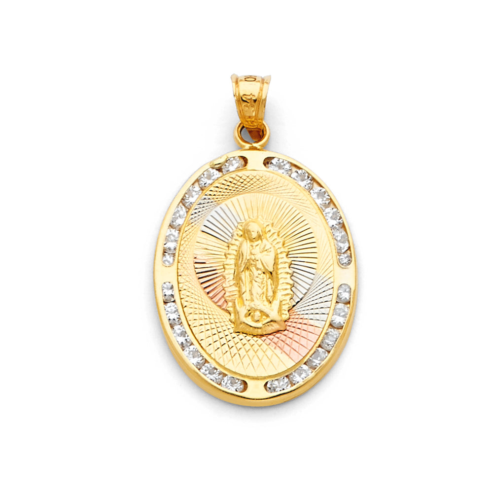 14K Yellow Gold Religious Pendant - PT1306
