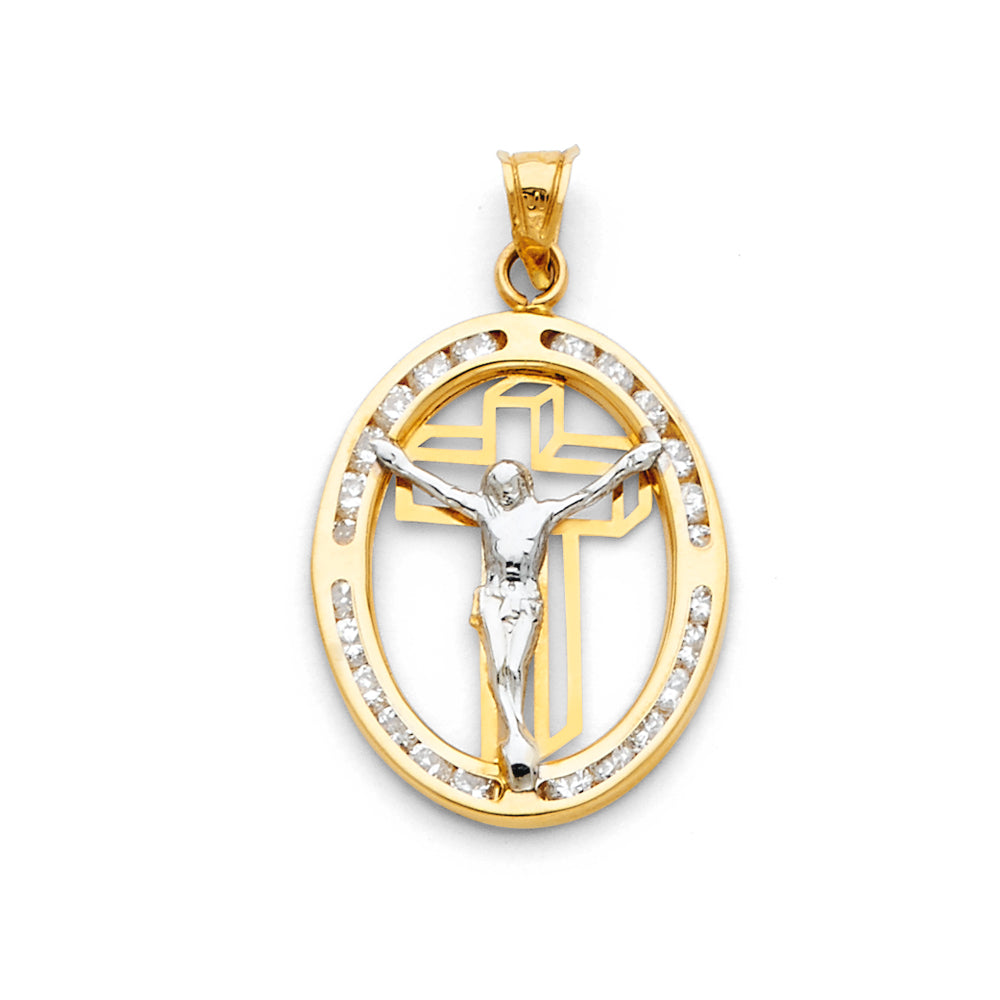 14K Yellow Gold Religious Pendant - PT1307