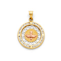 14K Yellow Gold Religious Pendant - PT1308