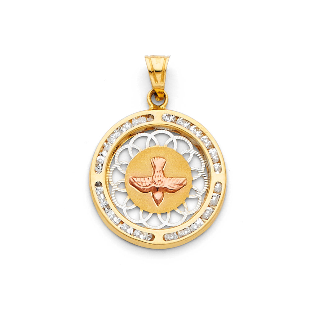 14K Yellow Gold Religious Pendant - PT1308