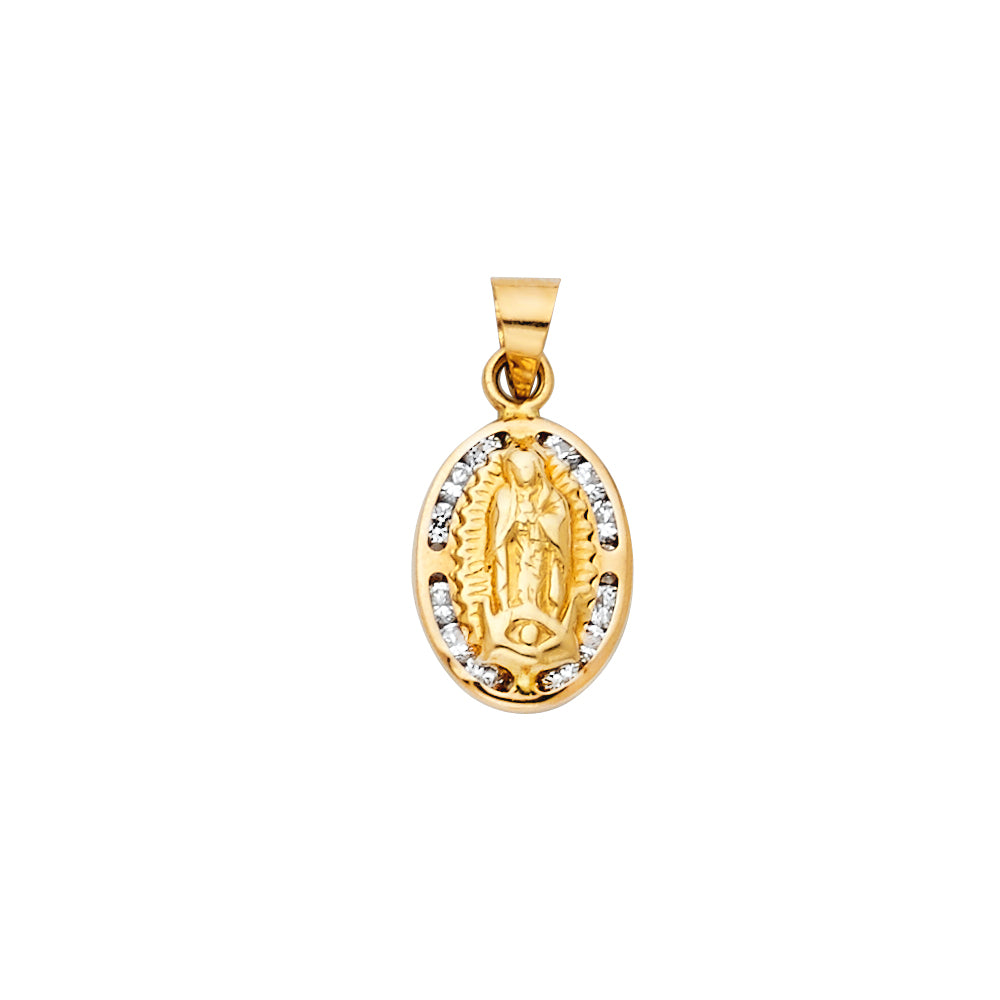 14K Yellow Gold Religious Pendant - PT1324