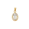 14K Yellow Gold Religious Pendant - PT1325