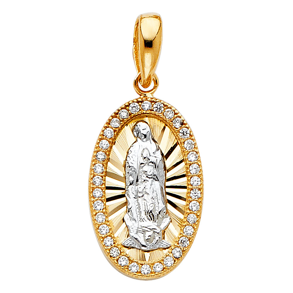 14K Yellow Gold Religious Pendant - PT1358