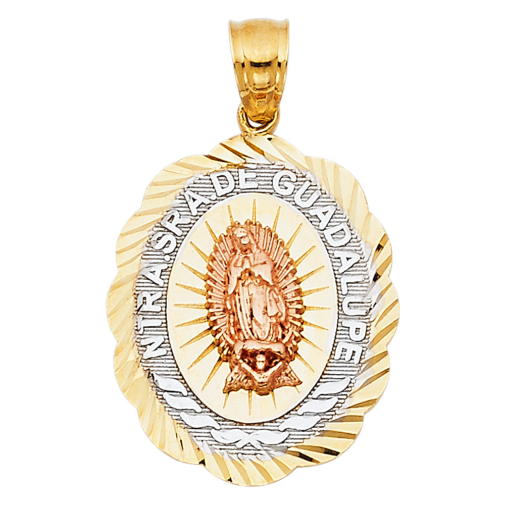 14K Yellow Gold Religious Pendant - PT1363