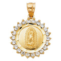 14K Yellow Gold Religious Pendant - PT1377