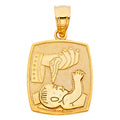 14K Yellow Gold Religious Pendant - PT1440