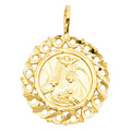 14K Yellow Gold Religious Pendant - PT1446