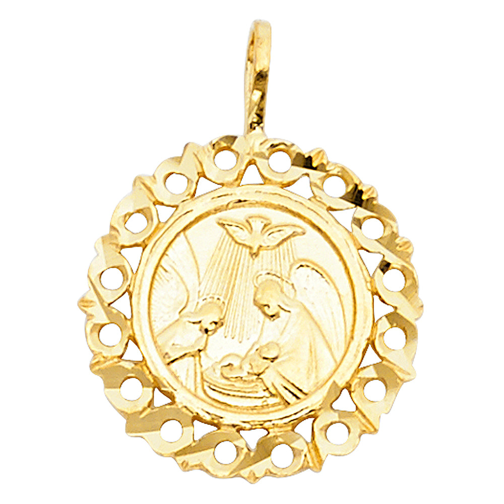 14K Yellow Gold Religious Pendant - PT1446