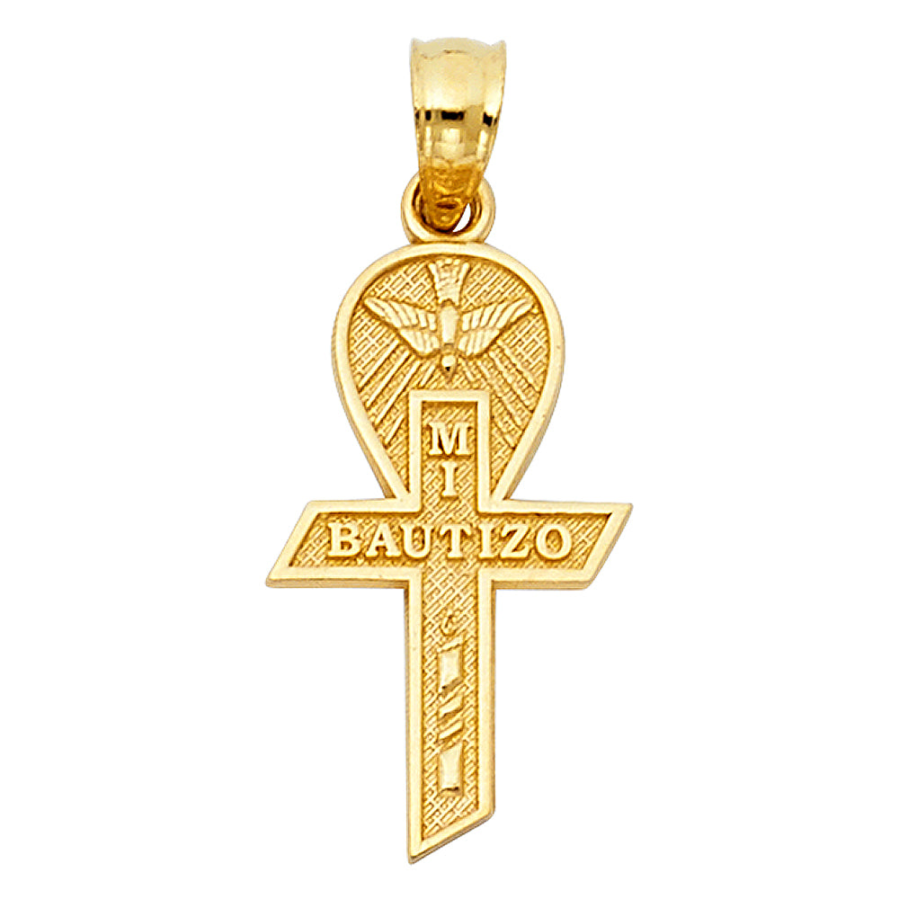 14K Yellow Gold Religious Pendant - PT1453