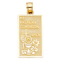 14K Yellow Gold Religious Pendant - PT1456