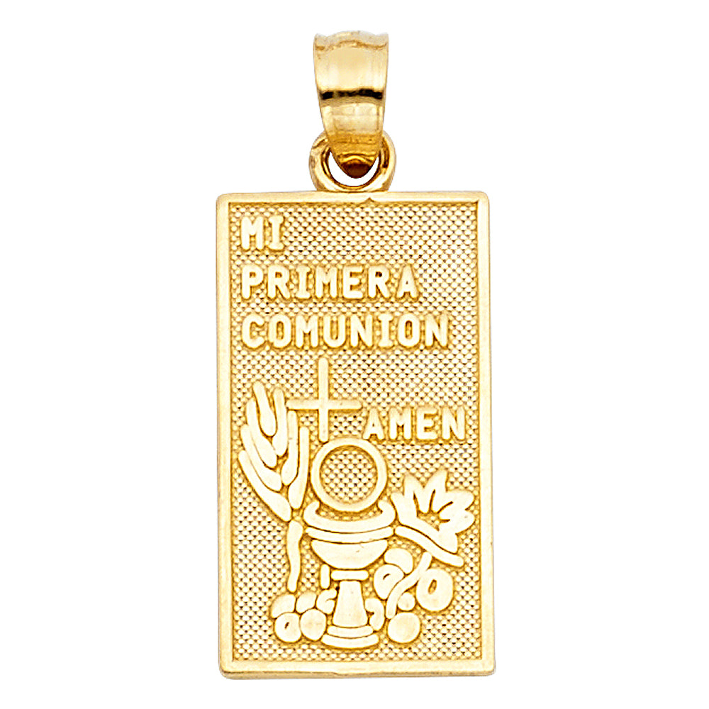 14K Yellow Gold Religious Pendant - PT1457