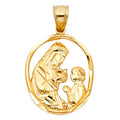 14K Yellow Gold Religious Pendant - PT1459