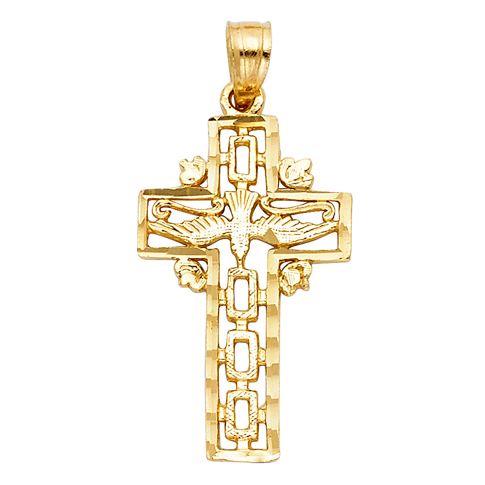 14K Yellow Gold Religious Pendant - PT1462