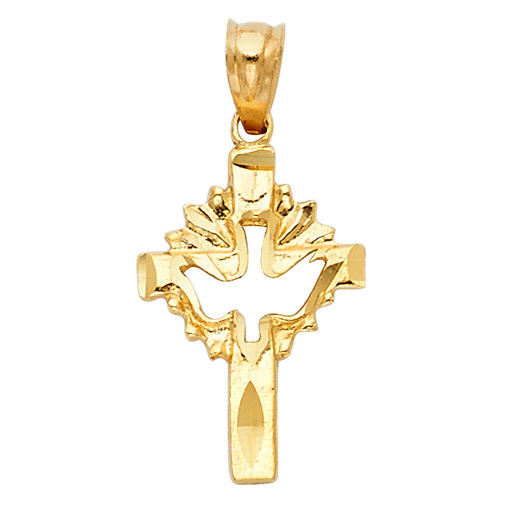 14K Yellow Gold Religious Pendant - PT1465