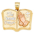 14K Yellow Gold Religious Pendant - PT1473