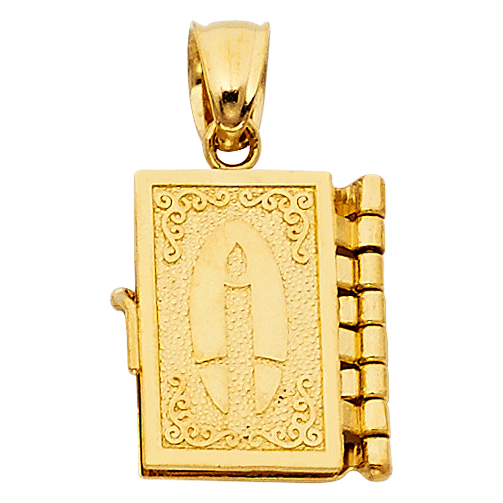 14K Yellow Gold Religious Pendant - PT1478