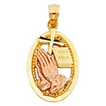 14K Yellow Gold Religious Pendant - PT1479
