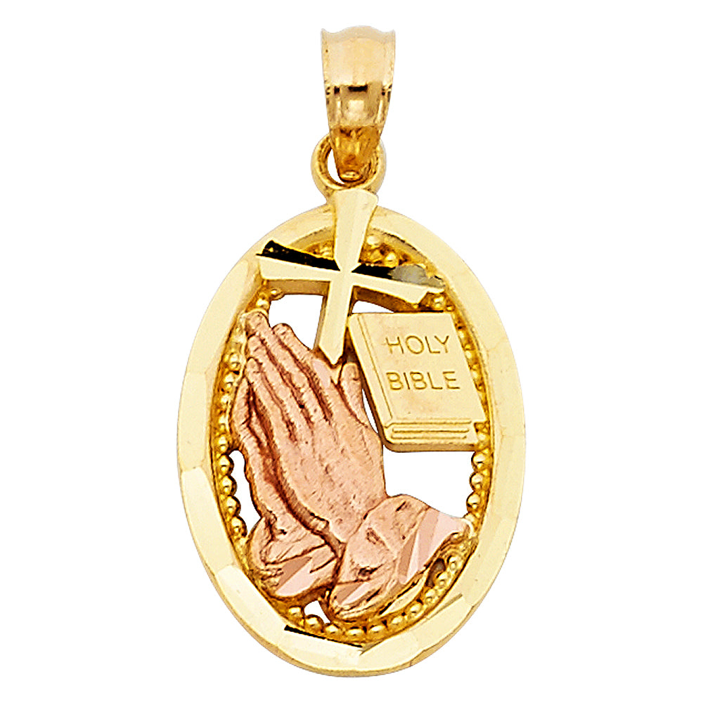 14K Yellow Gold Religious Pendant - PT1479