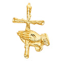 14K Yellow Gold Religious Pendant - PT1480