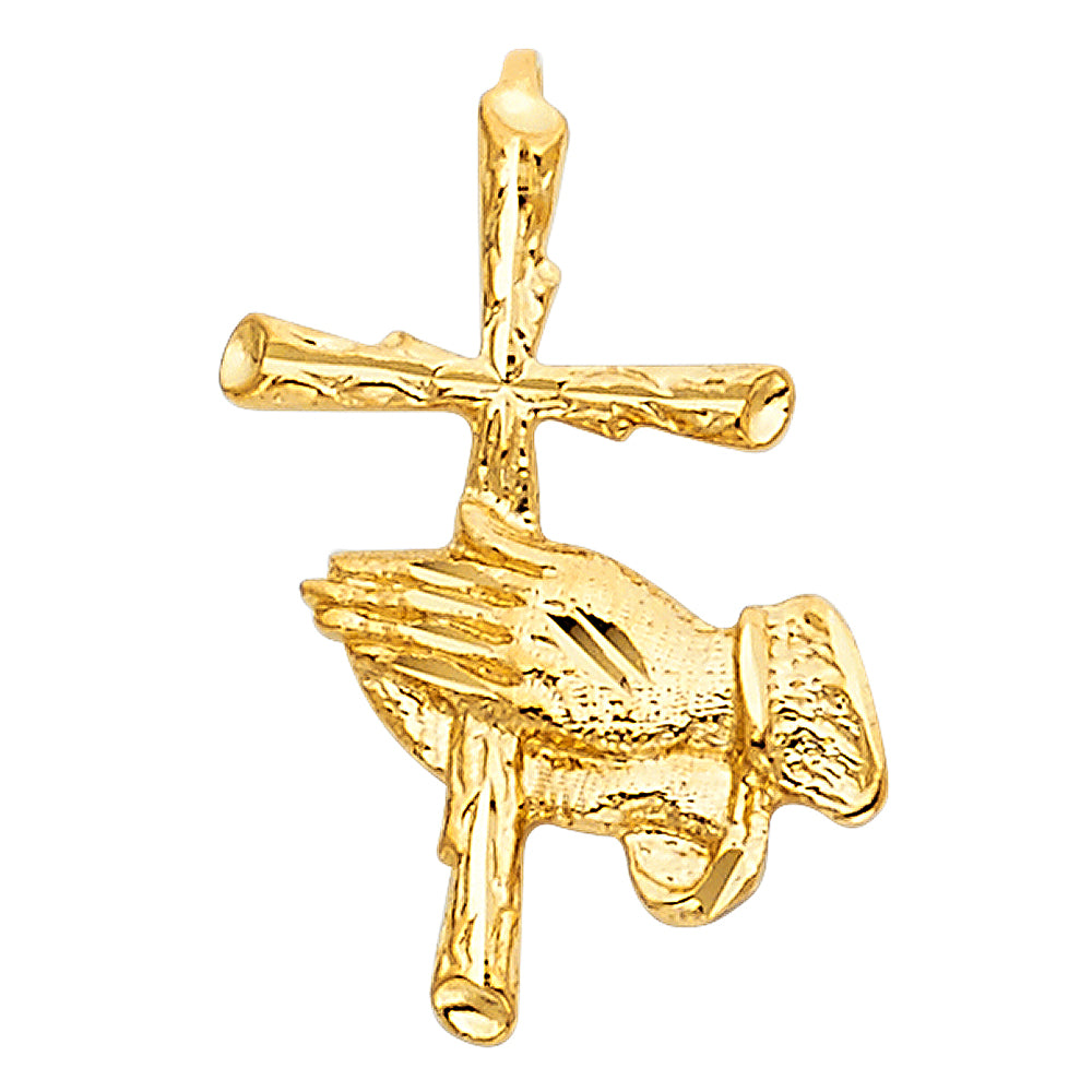 14K Yellow Gold Religious Pendant - PT1480