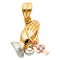 14K Yellow Gold Religious Pendant - PT1481