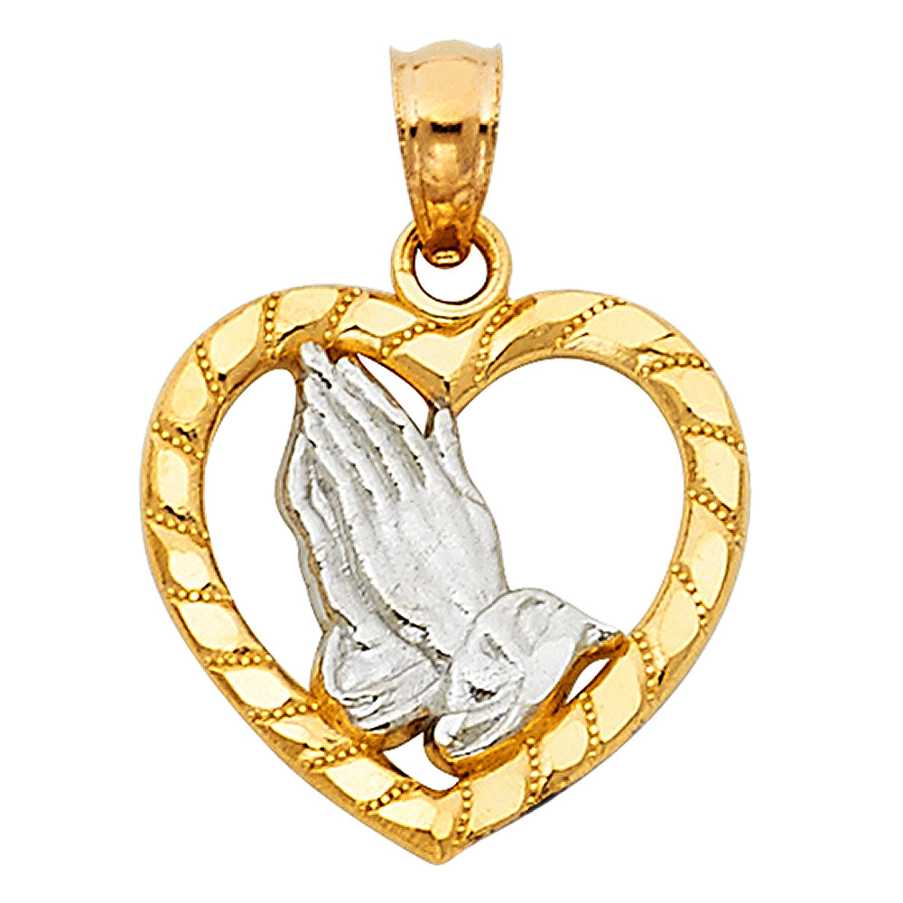 14K Yellow Gold Religious Pendant - PT1483