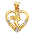 14K Yellow Gold Religious Pendant - PT1492