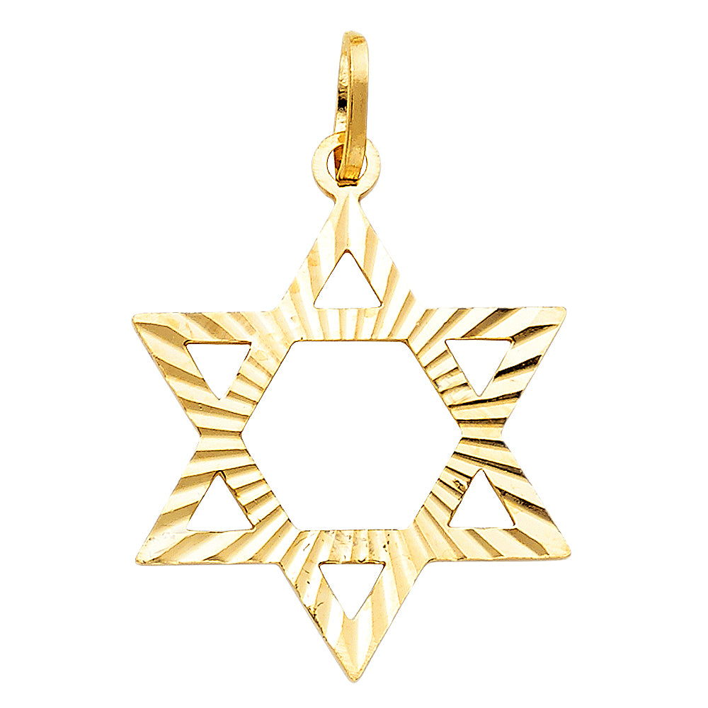 14K Yellow Gold Religious Pendant - PT1504