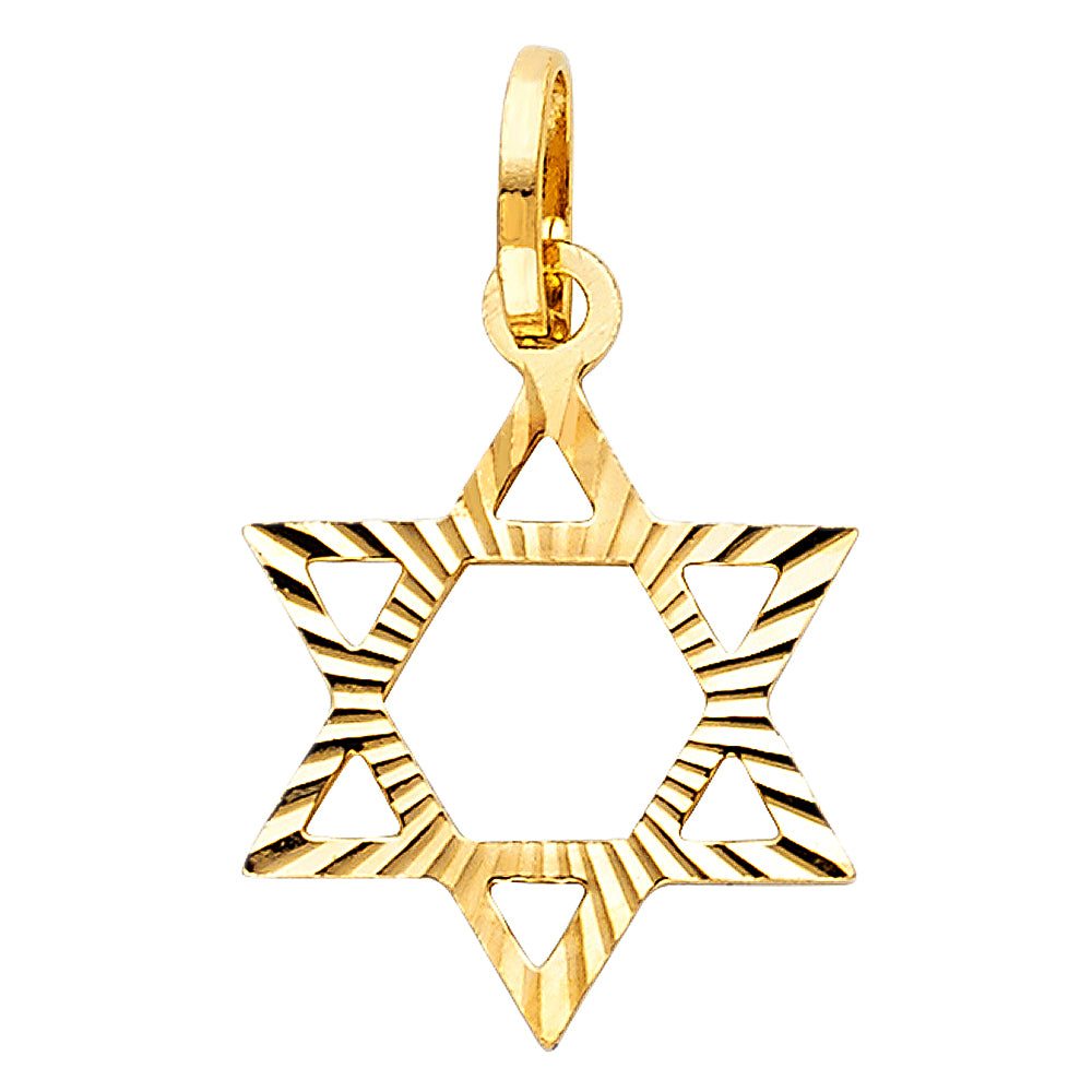 14K Yellow Gold Religious Pendant - PT1505