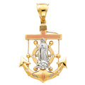 14K Yellow Gold Religious Pendant - PT1520