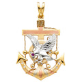 14K Yellow Gold Religious Pendant - PT1521